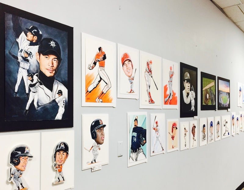 LAで個展開催を行うイラストレーター・横山英史氏「野球への思いを自分の手で表現したい」