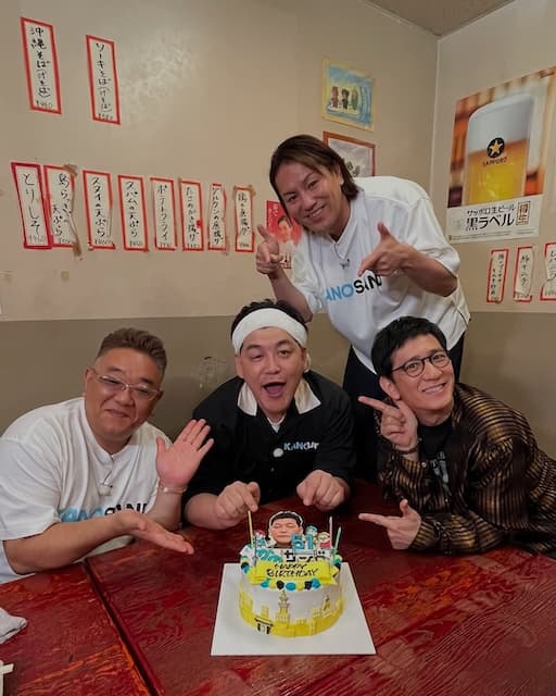 アンタッチャブル柴田、サンドウィッチマン富澤の51歳を祝福！
