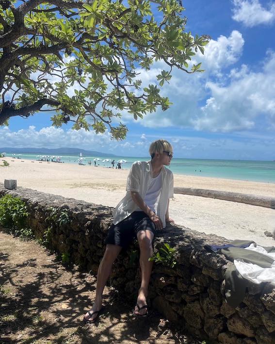 沖縄・竹富島でリラックス！橋岡大樹がシーズンオフを満喫！