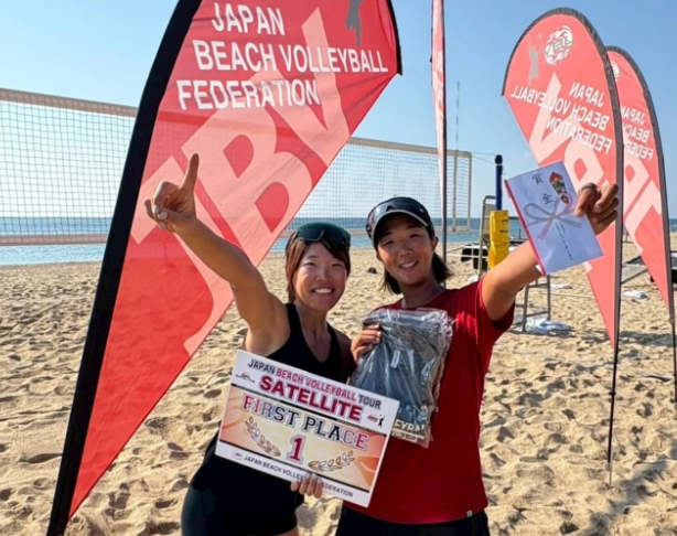 ビーチバレージャパンツアー南あわじ大会で本村嘉菜優勝！ジュニア時代の“まいまい”とも絆再燃
