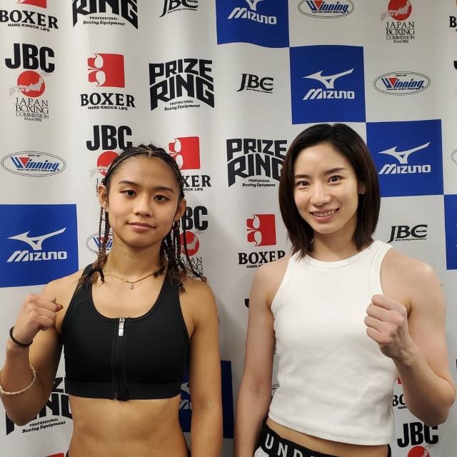 「計量クリア！」女子プロボクサー・山田夏冴、対戦相手・神成咲良との2Sで気合十分！