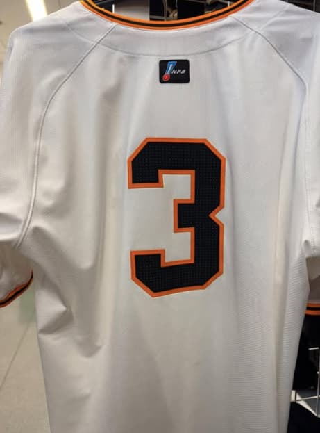 立岡宗一郎が長嶋茂雄の追悼試合で着用した背番号「3」を披露