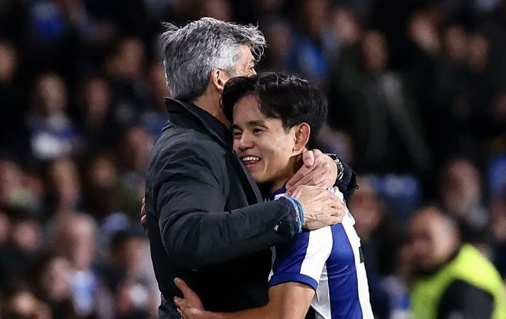 久保建英が今季で退任の指揮官に感謝「ありがとう」