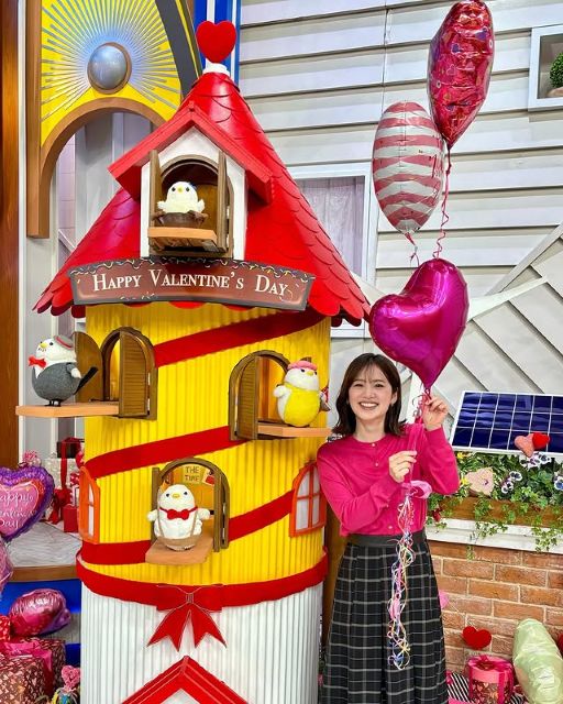 「THE TIME,」原千晶アナ、バレンタイン仕様