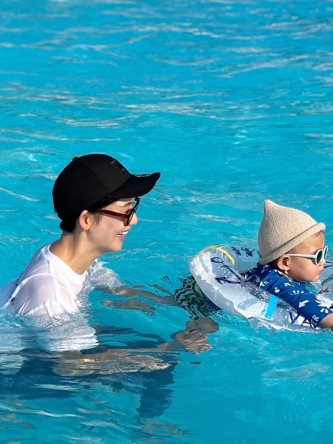 「全力母ちゃん」栗原恵が家族で夏を満喫！息子とともに夏の思い出を作る