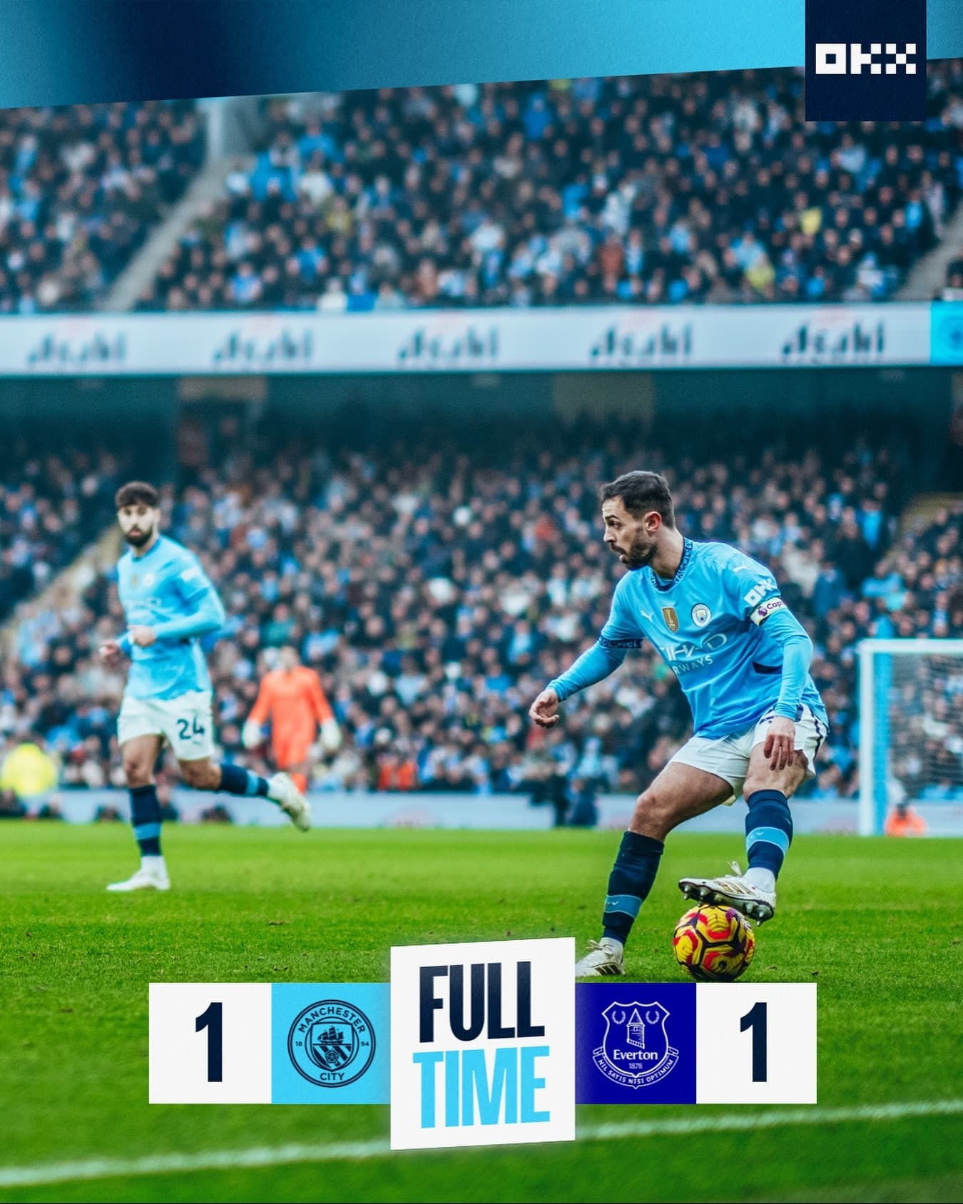 勝利に飢えるシティ、エヴァートンの守護神にチャンス阻まれドローに