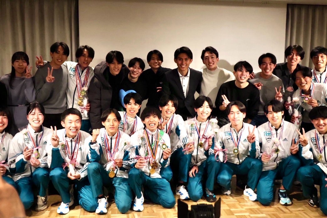 卒業生も集結　田中悠登、青学大箱根駅伝優勝報告会で喜び分かち合う