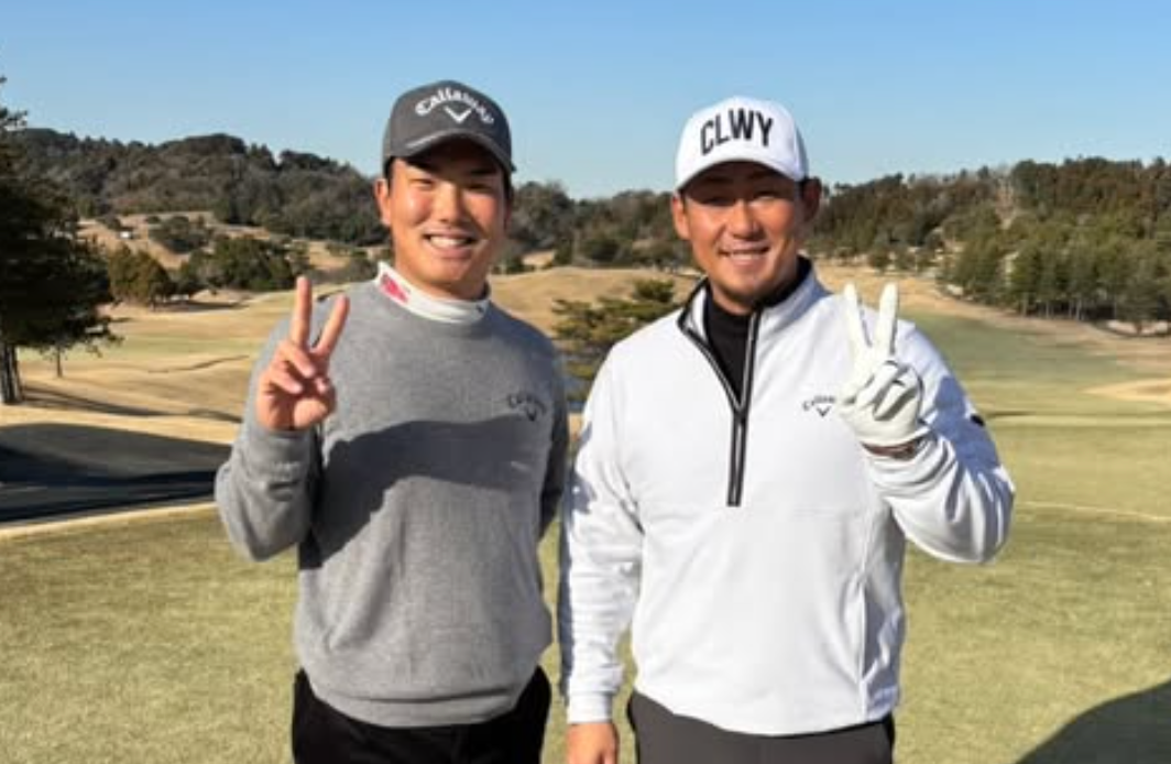 仕事で実現した貴重体験　中田翔が河本力プロと笑顔の2ショット