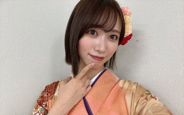 NMB48・池帆乃香、艶やかな振り袖姿の自撮りフォトを披露！