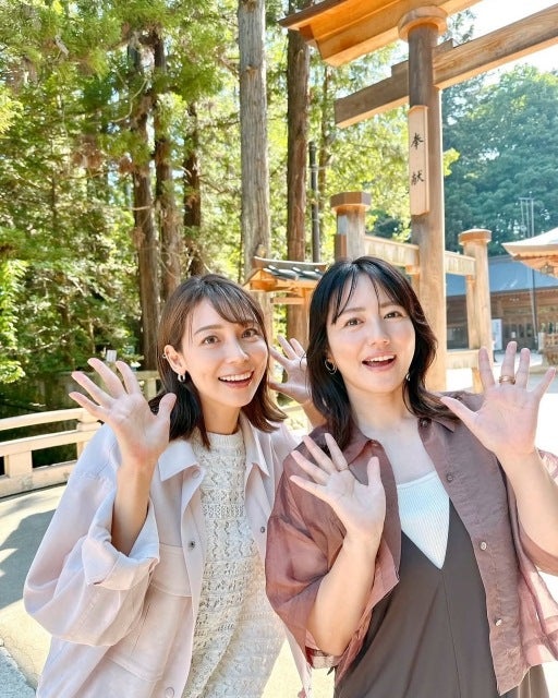 磯山さやか×相武紗季、清らかな木漏れ日に映る笑顔の再会