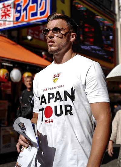 シュツットガルトのメンバー日本観光を楽しむ