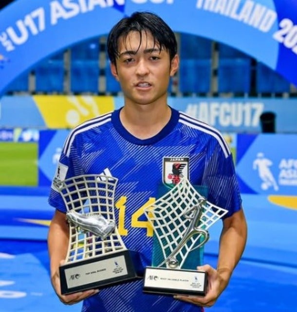AFCアニュアルアワード2023のユースプレーヤー男子部門に名和田我空がノミネート！