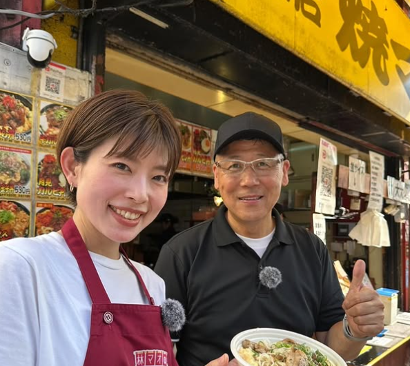 「ガッツリ飯に感激」読売テレビ・林マオアナ、『味店焼きマン』鶏塩レモン丼を絶賛リポート！