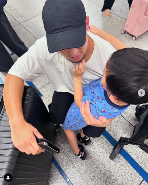 高橋ユウが子供と一緒に関西へ