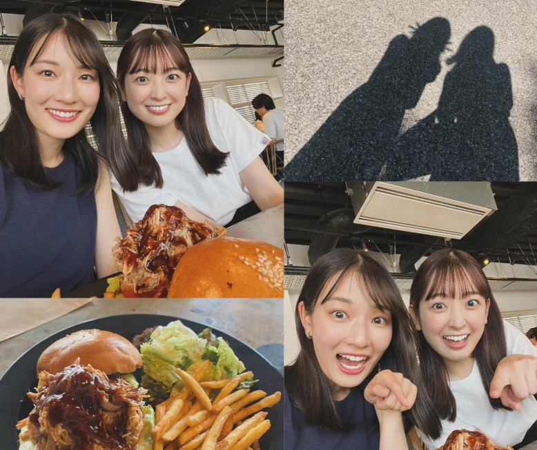 先輩アナ渡邉結衣とランチ！瀧口麻衣が素顔をシェア