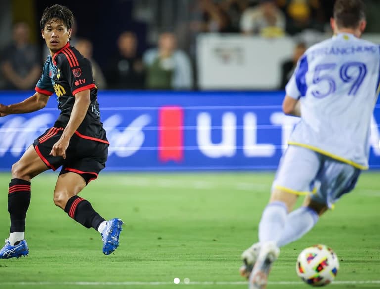 山根視来 LAギャラクシーで白星報告！