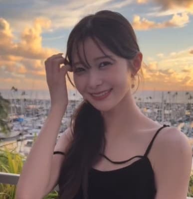 女優・松川星と夕日の相性が抜群！「めっちゃ綺麗だよ」と話題に！