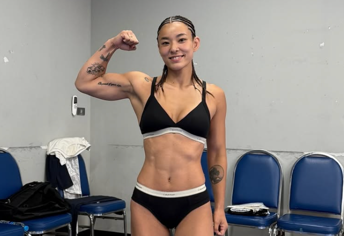 闘志全開！平田樹、計量クリアで「明日は全力で勝つ」試合前日に気合いのポーズ