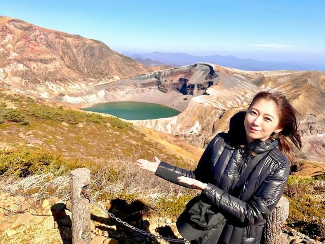 「東北旅行へ」元モー娘。飯田圭織、美しい風景バックにパシャリ！「相変わらず可愛い！」