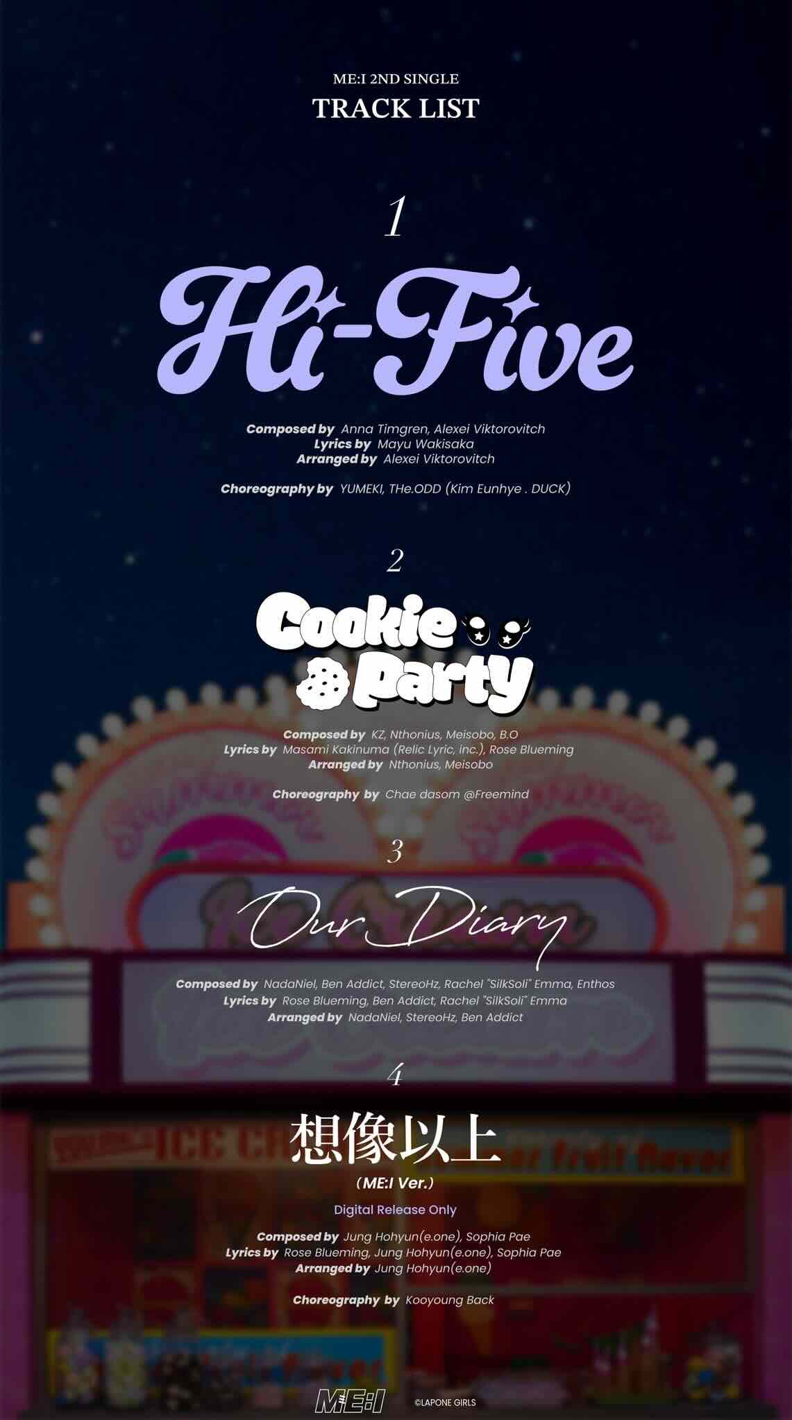 ME:Iが新曲"Hi-Five" のリリーススケジュールを公開！