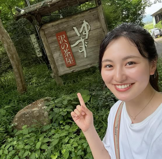 “リピート確定”の旨旨ショット！高山侑子、福島・ゆず沢の茶屋で絶品おにぎり披露
