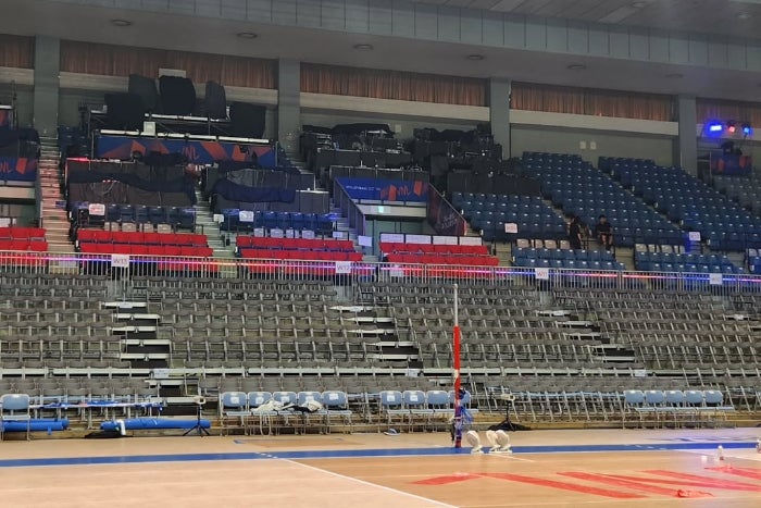 審判になった気分！？明日開幕のネーションズリーグ男子日本ラウンド！会場は熱戦のまえの静けさ