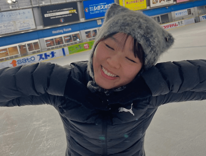 「冬の朝練、すたーとや！！」猫耳の帽子をかぶった、めっカワ・フィギュア女子の美麗姿が話題に「ハイ、可愛い～！！」