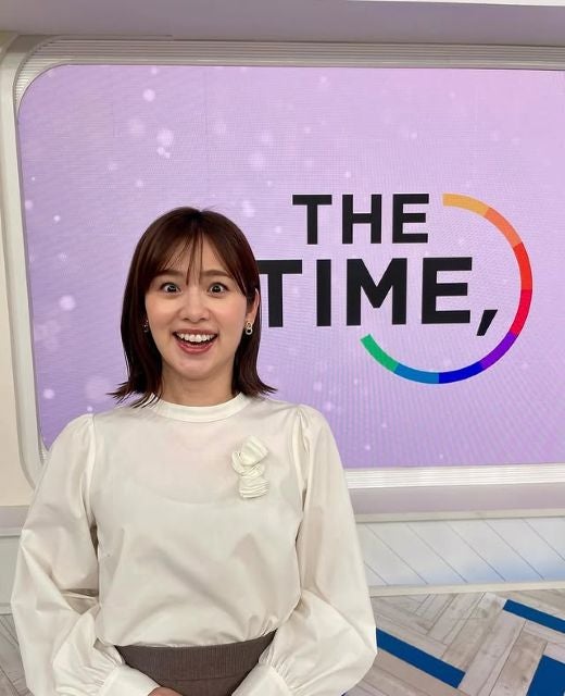 ビックリ顔が可愛すぎる！「THE TIME,」原千晶アナ 番組オフショの表情が話題