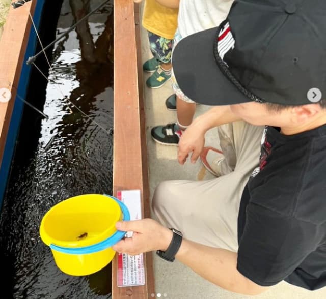 かまいたち山内健司 ザリガニ釣りに挑戦！