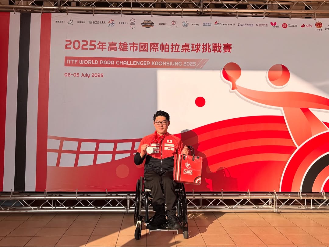 パラ卓球・七野 一輝が国際大会で準優勝を報告「応援ありがとうございました！」