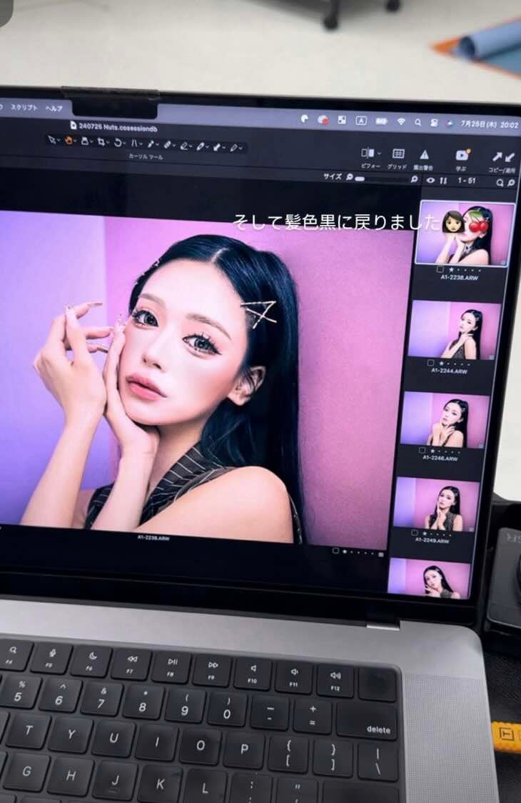 えっ！せいせい！流石に黒に戻すの早くない!?でも可愛い…と話題に