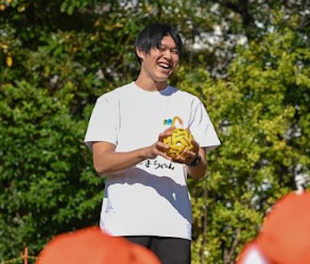 セパタクロー日本代表 玉置大嗣  スポーツを教えないボール教室「MY FIRST BALL」に参加