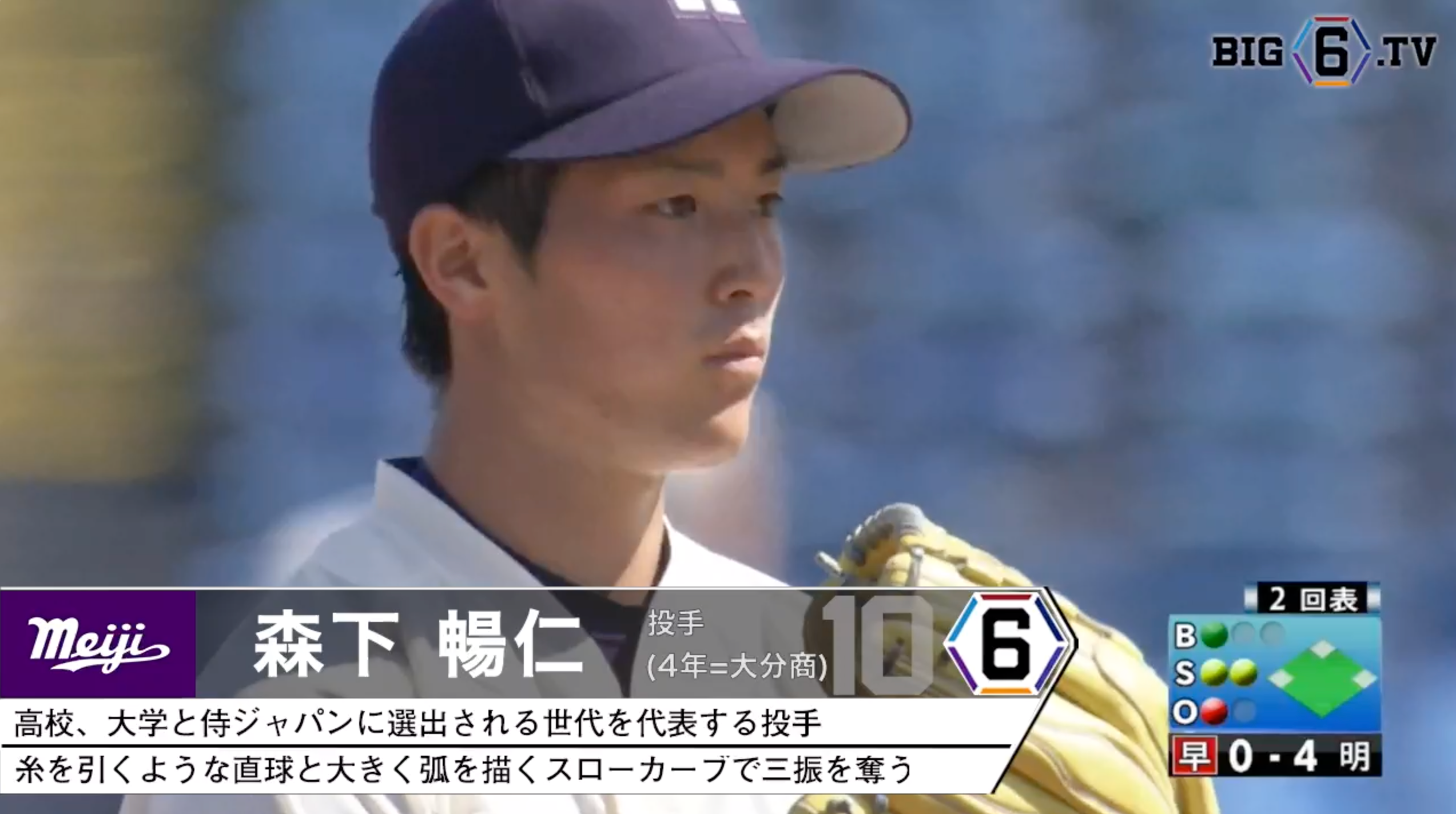 広島カープ森下暢仁高校時代帽子 （広島】森下暢仁また勝てず