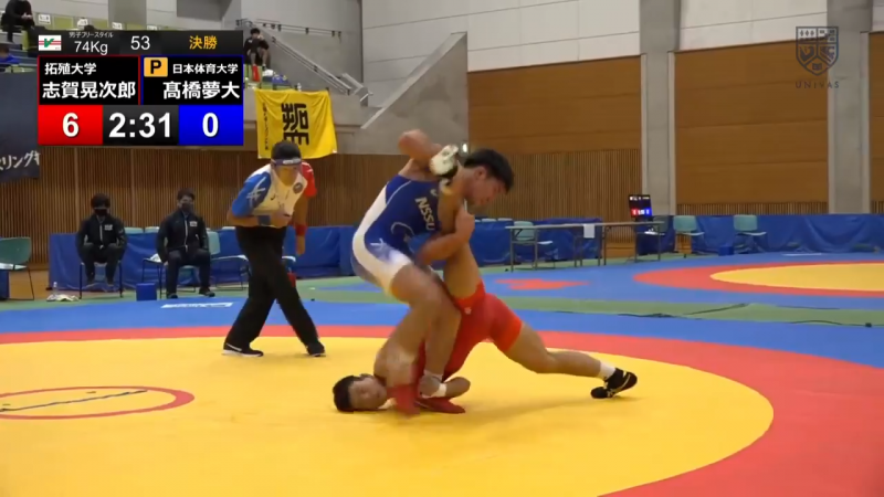 ハイライト 全日本大学レスリング選手権大会第 1日 Bマット 65kg決勝 Univas スポーツブル スポブル