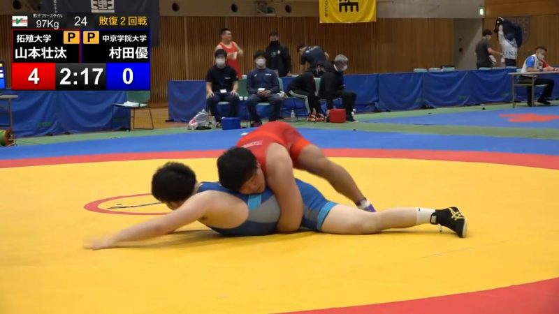 ハイライト 全日本大学レスリング選手権大会第 2日 Bマット 97kg敗者復活戦 Univas スポーツブル スポブル