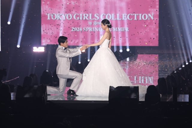 結婚を発表した「なこなこcp」がTGCのランウェイに登場