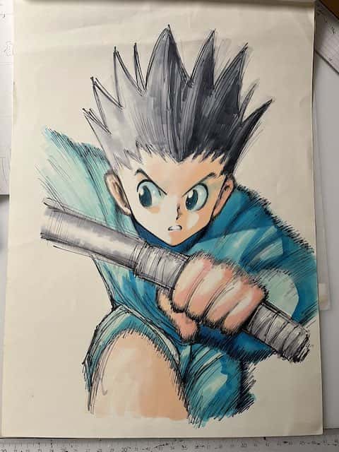 これで1ヶ月連続投稿...漫画家の冨樫義博が懐かしの表紙イラストを公開