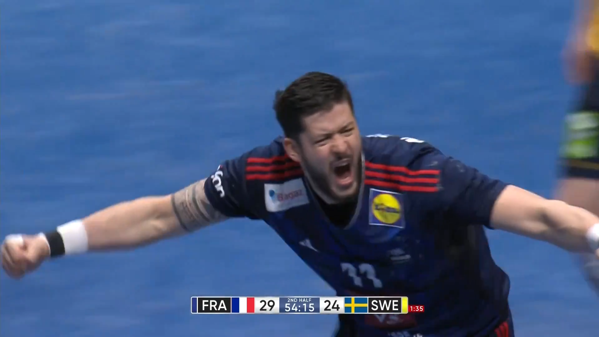 【ハンドボール】第28回男子世界選手権1/28準決勝 フランス vs. スウェーデン