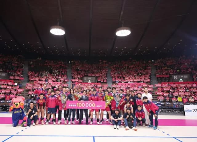 柳田将洋が開幕からのチーム目標“観客100,000人”達成を報告！