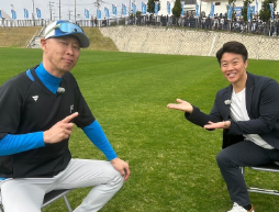 鶴岡慎也、森本稀哲コーチ＆万波中正選手のインタビュー放送を告知！