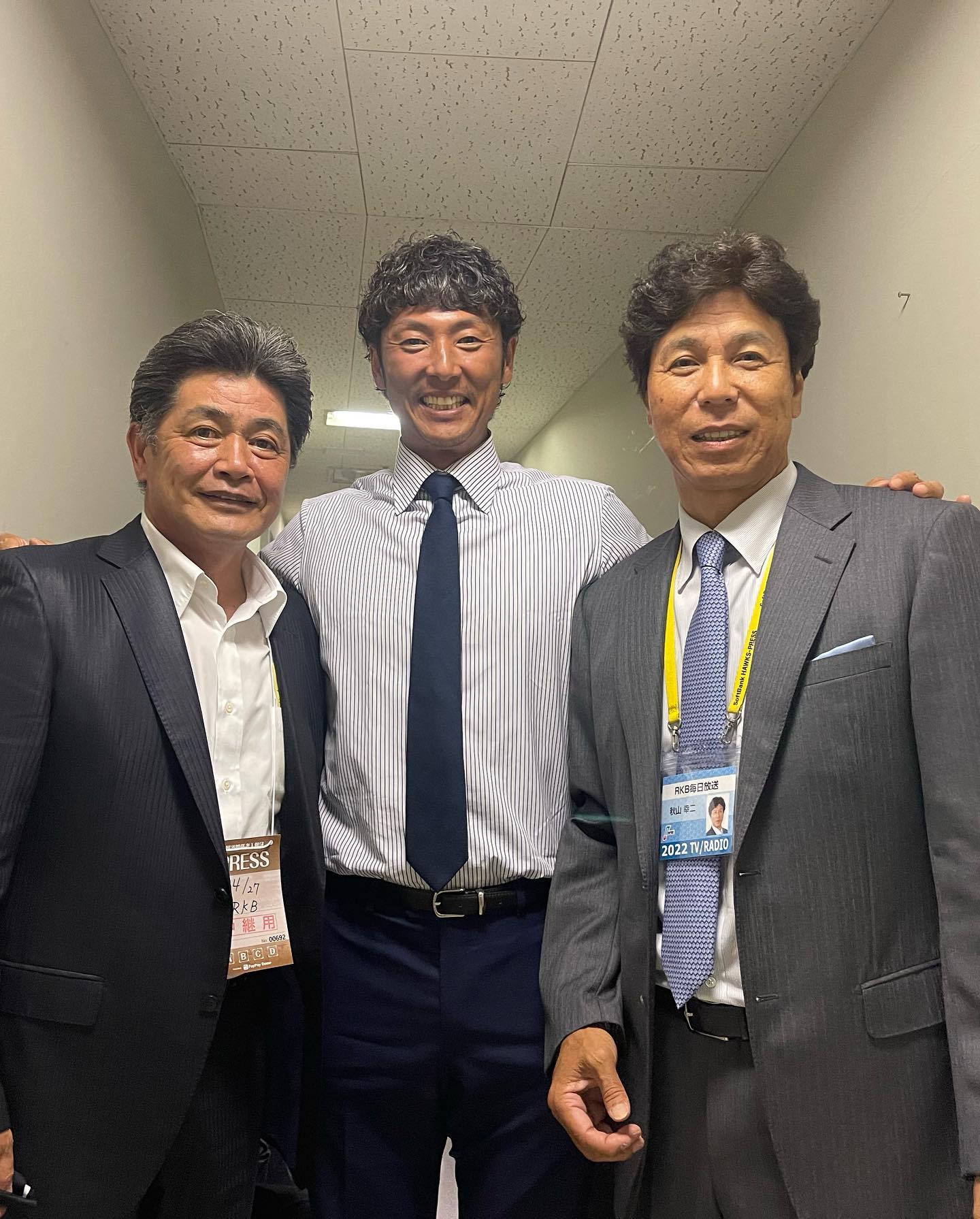 「まさにレジェンドな男たち🔥」斉藤和巳さんが超豪華メンバーとのショットを公開📸