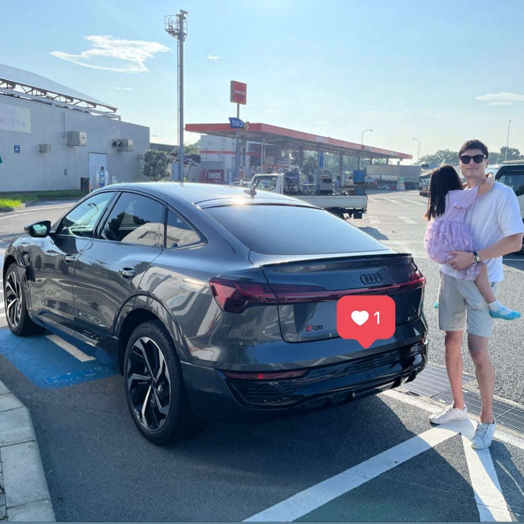 バレー・髙橋健太郎が娘と共に新車の前でパシャリ「今日は家族でお出かけ」