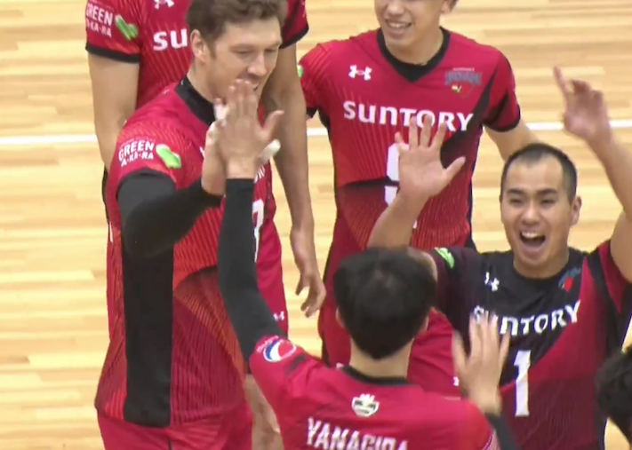 Ｖリーグ男子　サントリーサンバーズ vs. ウルフドッグス名古屋 2022/1/8【ハイライト】