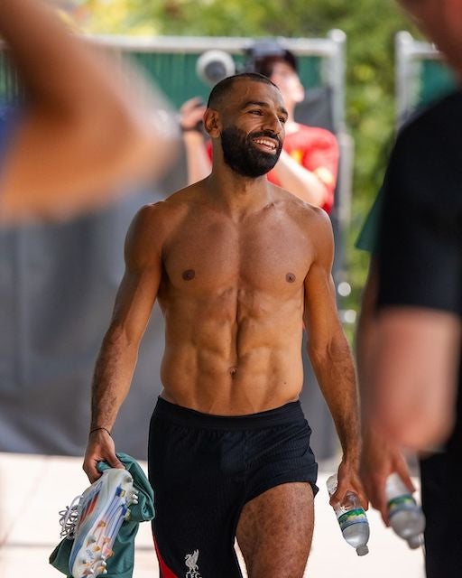 「完璧なバランス！」あのエジプト代表FWの肉体美にファン驚愕