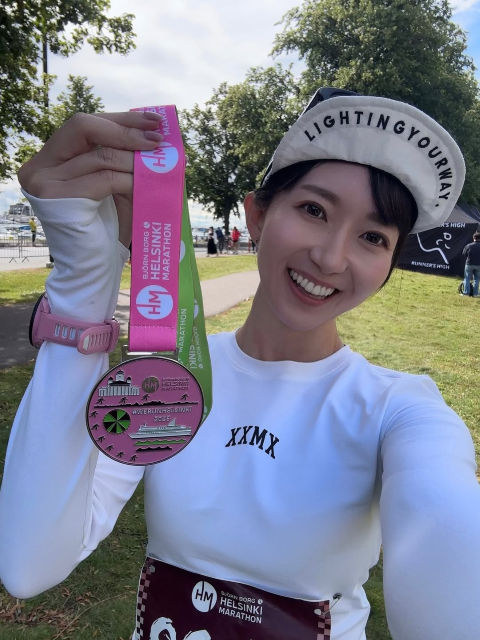 「フルマラソン楽しく完走」