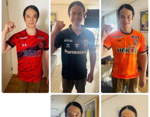 Jリーグ愛が爆発！庄司智春が29チームのユニフォームを着て全力応援！