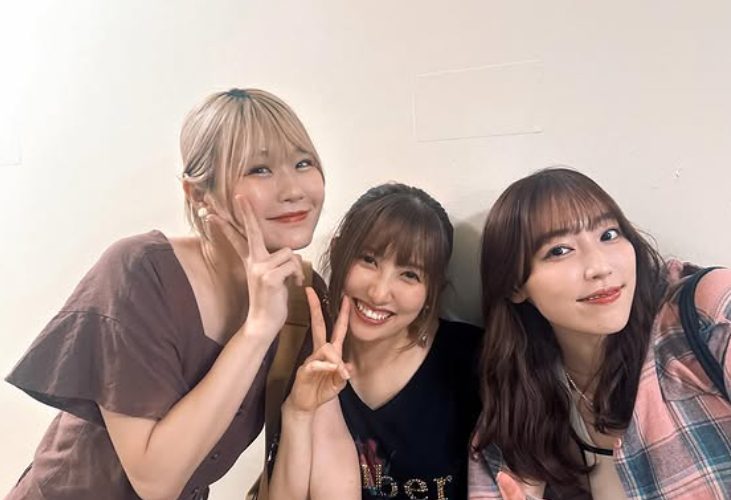 「美しすぎるバッタリ遭遇」ハラミちゃん、佐藤優樹ソロライブで譜久村聖とも3ショット披露