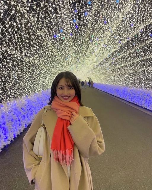 CBC美人気象予報士アナ友廣南実、超人気イルミスポットでパシャリ！可愛すぎる笑顔にファン悶絶⁉