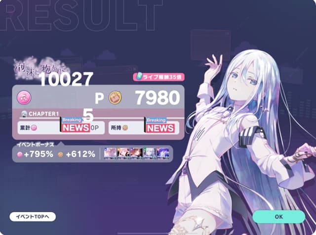 にじさんじ・社築、イベントを周回しすぎて表記バグを起こした奇跡の1枚をアップ