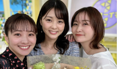 「美人3姉妹にキュン！」河出奈都美アナ、佐藤梨那アナの誕生日を祝福